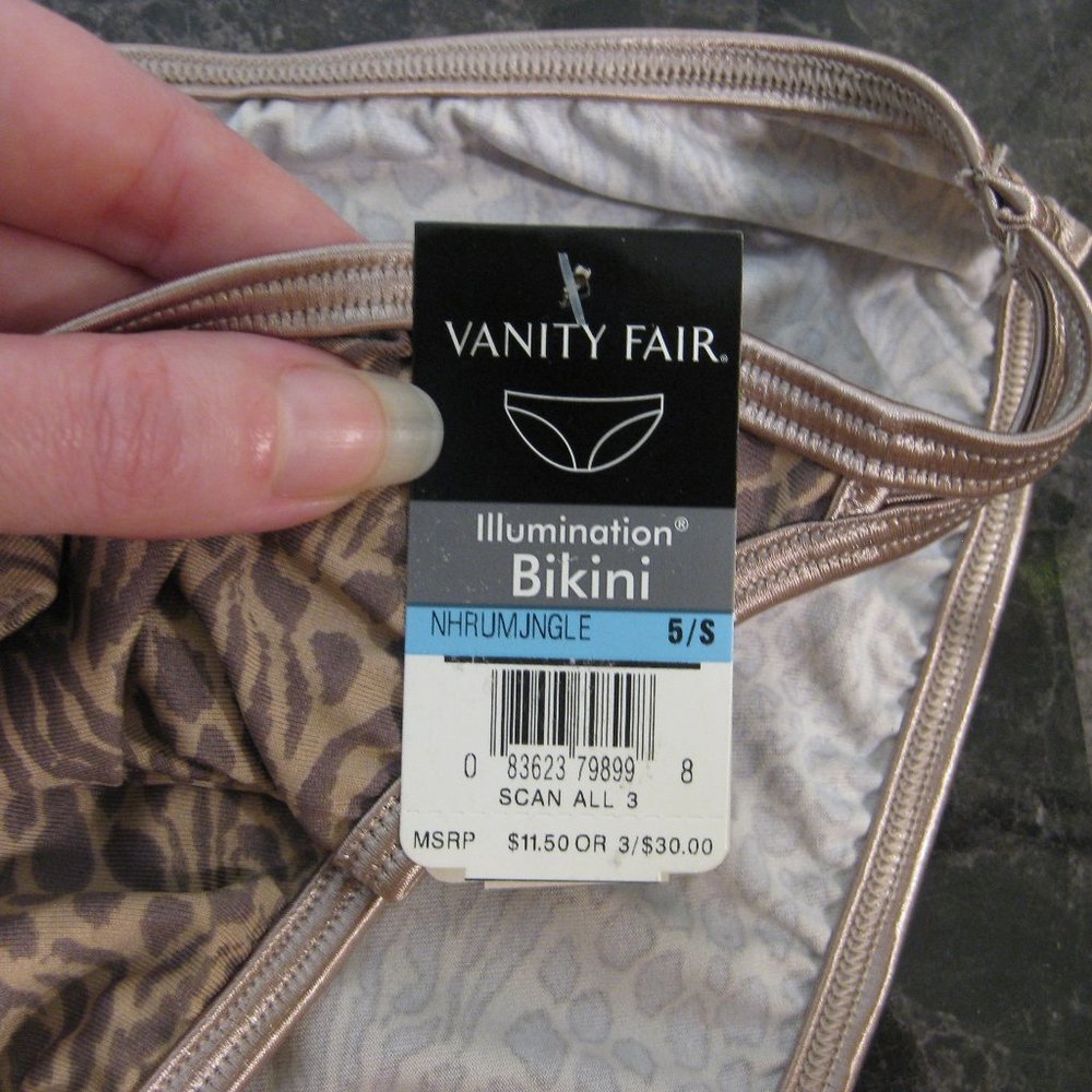 NWT Vanity Fair tan leopard Illumination bikini panties 5 S - Picture 5 of 5